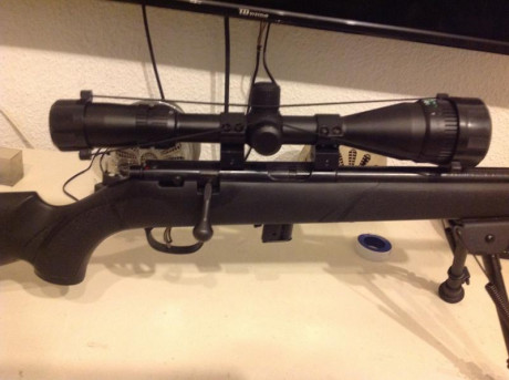 Se vende carabina Marlin XT-22R cal 22 Lr, en perfecto estado y prácticamente sin uso, con bípode y visor 01