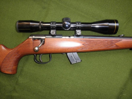 Vendo carabina Anschutz, modelo 1416 KL, con culata montecarlo, del calibre 22 LR, en perfecto estado.
Está 02