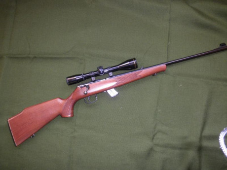 Vendo carabina Anschutz, modelo 1416 KL, con culata montecarlo, del calibre 22 LR, en perfecto estado.
Está 01