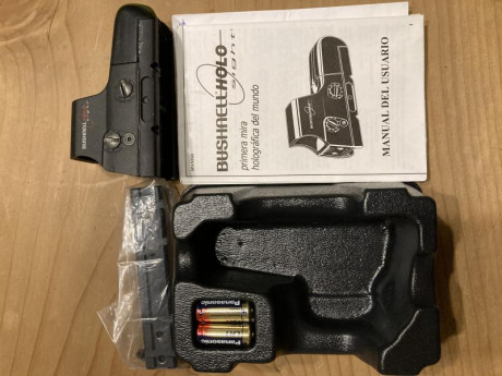 Vendo holografico Bushnell holo sighf en buen estado. Lo vendo por no usar.
150€
Está reservado. Gracias,
Vendido, 01