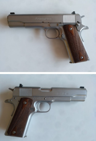 Cambio un Remington R1 del 45 acp
Perfecto estado.
Único propietario, guiada en F.
Más información y fotos 00