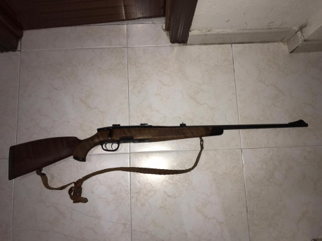 Se vende rifle Manlincher calibre 8x68 con doble gatillo casi sin uso eso si con algun arañazo por haber 02