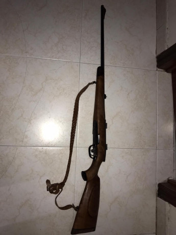 Se vende rifle Manlincher calibre 8x68 con doble gatillo casi sin uso eso si con algun arañazo por haber 12