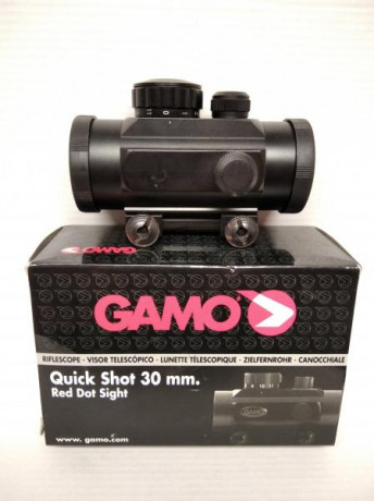 Vendo visor Gamo Quick Shot 30 Red Dot Sight por no darle uso. Se encuentra en muy buen estado y funcionando 01