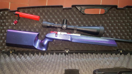 Venta :zombie1: 
Carabina anschutz 2013 22lr, usada en Fclass pero tira en BR de maravilla. Agrupa perfecto 70