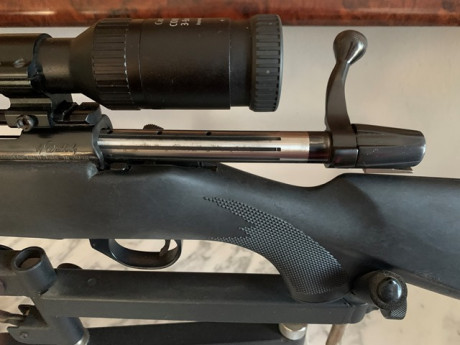 Un compañero me pide ponga  a la venta este arma, calibre 30-06. Tanto el rifle como el
visor hace más 01
