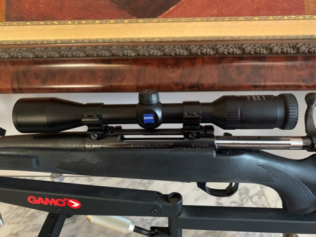 Un compañero me pide ponga  a la venta este arma, calibre 30-06. Tanto el rifle como el
visor hace más 22