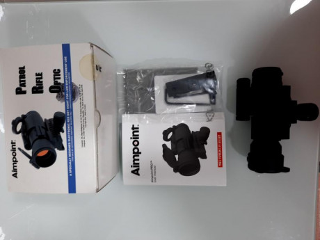Buenos días a todos, vendo aimpoint modelo PRO, se compro hace dos años, uso esporádico, siempre en galería, 02