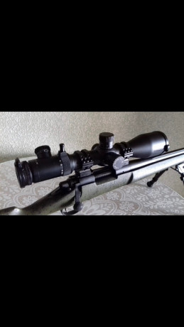 Mi amigo Jaime vende este maravilloso Rifle cañón 26” 66 cm,mira 3,5-25x56,tubo de 35mm,torretas balísticas,anillas 01