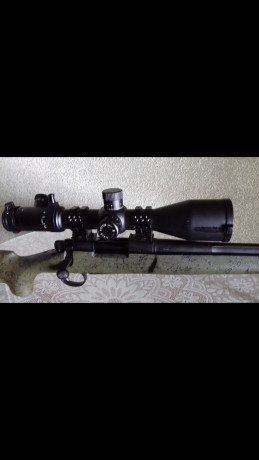 Mi amigo Jaime vende este maravilloso Rifle cañón 26” 66 cm,mira 3,5-25x56,tubo de 35mm,torretas balísticas,anillas 00