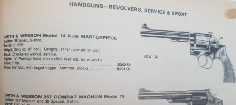 Hola

Tengo un S&W 357 de 6" y estoy encantado con él, pero pesa como un muerto y cuando has 70