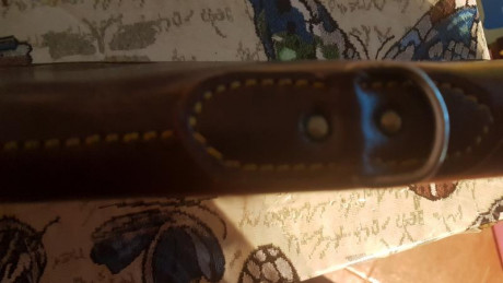 excelente funda de cuero con interior borregillo sin roturas ni descosidos, medidas 103 cm largo 15 cm 02