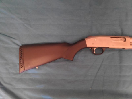 Se vende escopeta calibre 12/70 Mossberg 500 Mariner. 
Escopeta sencilla de mantener y desmontar, dura 20