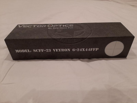 Vendo visor Vector Optics Veyron 6-24×44 FFP comprado en Aliexpress en Septiembre y recibido el 26 de 12