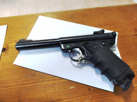 Marca: RUGER
Modelo: MARK IV
Calibre:22
Estado donde se encuentra:ESPAÑA
Ciudad donde se encuentra : MANACOR
Condiciones 02