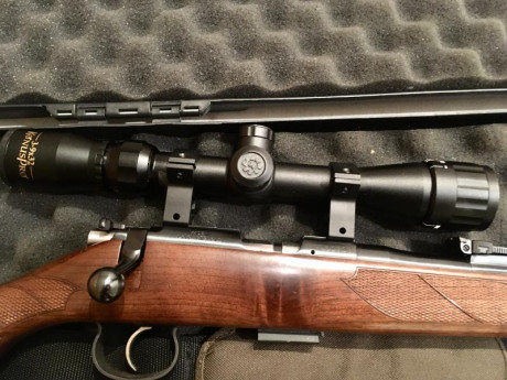 Hola:

Vendo esta carabina, de la conocida y fiable marca CZ, Calibre 22 LR. 

Es el modelo 553 con SISTEMA 82