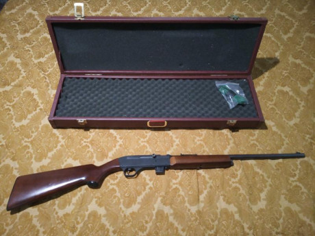 Vendo carabina de la marca francesa Gevarm, calibre .22lr, desmontable y semiautomática con cargador para 02