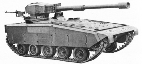 Puede ser simplemente una idea de mas, ha salido en la TV rusa, basado en el T-72 y T-90.

Un carro sin 131