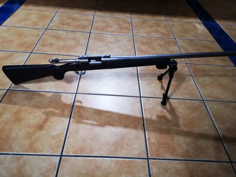 Vendo remington 700 cal. 308 , inox con cañon acanalado , 2 culatas la de fibra y otra de aluminio con 00