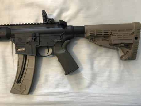 Cambio Smith&Wesson mp15 22lr por 9 mm precision. Muchos extras, muy poco uso, tiene aparte todas 01