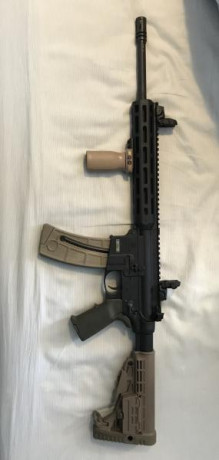 Cambio Smith&Wesson mp15 22lr por 9 mm precision. Muchos extras, muy poco uso, tiene aparte todas 10