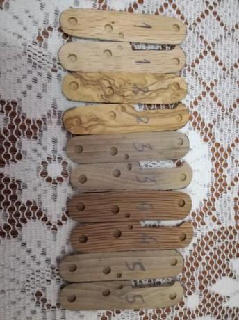 Hola, pongo a la venta estas tablillas preparadas para colocar en diferentes navajas Victorinox
Hay una 00