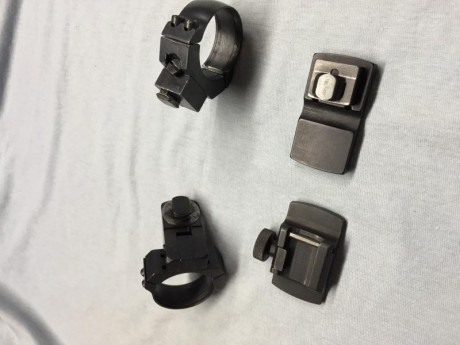 Hola a todos, cambio anillas de 30 mm tipo Apel por Anillas de palomillas Warne o Leupold, por cambio 11