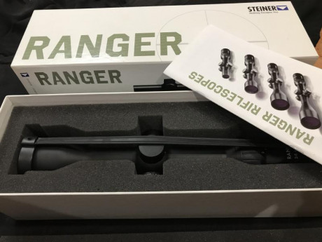 Vendo visor de la famosa marca steiner de 2-8x42 con R.I impoluto , tiene dos salidas al campo , muy pocos 10