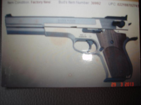 vendo cargador y muelle de pistola smith wesson. modelo 952-2 .sirve para 952-1y3
todo sin estrenar. precio 02