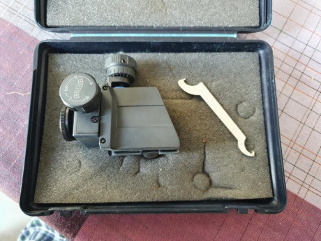 Por no usar vendo diopter walther match expert. 20 clicks por vuelta.

Precio 200€. Incluye maletin de 00