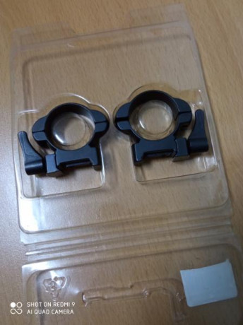 Vendo estas anillas para tubo de 30, creo que son unas bat visión, son de acero ideales para visor de 01