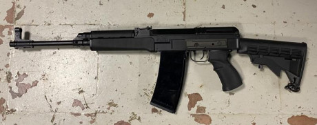Pongo a la venta un fantástico Rifle semiautomático del Cal. 222.

Es un VZ-58 de los que traía la Armeria 01