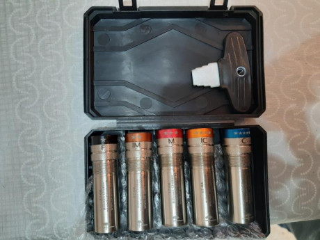 Hola, pongo en venta este juego de chokes a estrenar.

Mobilchoke,  Beretta/Benelli 01