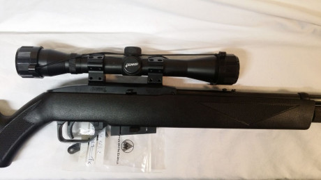 Hola de nuevo

Esta vez le toca a una Crosman 1077 en estado perfecto.
Version con fibra óptica.
Lleva 01