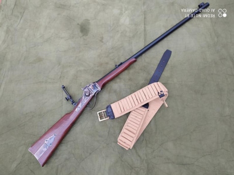 Saludos,
Vendo Sharps IAB 45/70 con cañon Pedersoli, de Armeria Izquierdo en buen estado.
Tiene tunel 02
