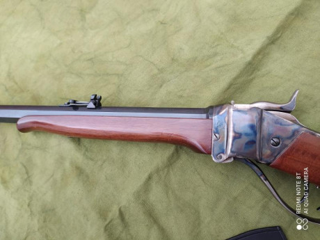 Saludos,
Vendo Sharps IAB 45/70 con cañon Pedersoli, de Armeria Izquierdo en buen estado.
Tiene tunel 30