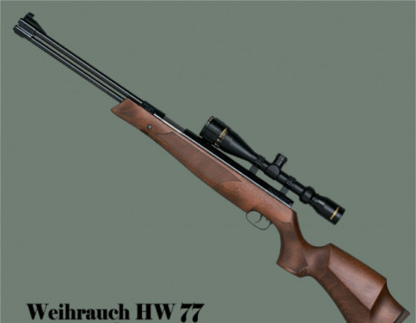 Me interesa cualquiera de estos dos modelos de Weihrauch HW 97 o HW 77 de calibre 4.5 primordialmente 20