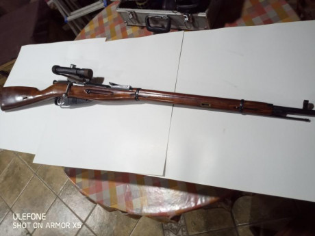 Mosin de sniper en su calibre original, números coincidentes en sus piezas y de aspecto muy bien, desde 01