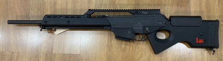 Por no usar y ya tener otro tuneado, vendo un fantástico Rifle HK SL8 en Cal. 222 Rem. Mag.

El Rifle 01