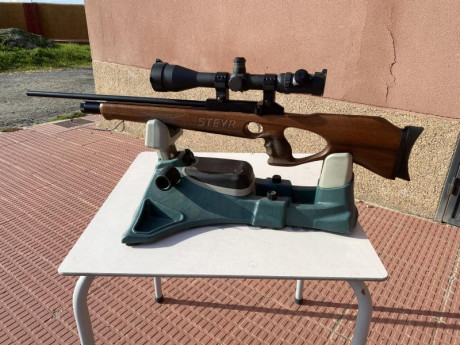 Hola, vendo STEYR hunting automatic calibre 22 estado como nueva, con 2 cargadores de 5 tiros. 
Incluye 02