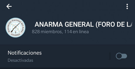 Hola  compañeros de foro, escribo para notificar que ANARMA ha creado un grupo abierto de Telegram

Aquí 120