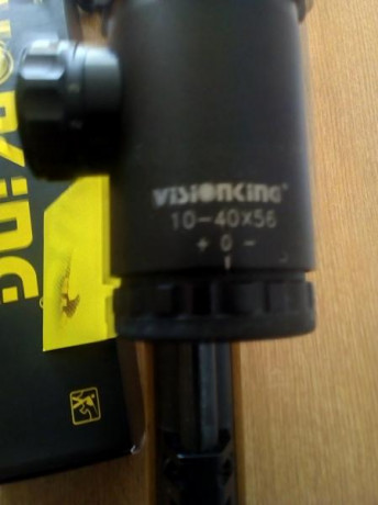 Buenas tardes, vendo Visionking 10-40x56, con anillas, tapa tipo colmena y caja original. Tubo de 35 mm 02