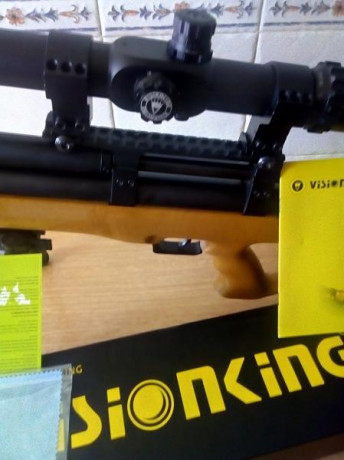 Buenas tardes, vendo Visionking 10-40x56, con anillas, tapa tipo colmena y caja original. Tubo de 35 mm 01