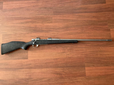 weatherby modelo Backcountry  en calibre  257 wtby mag. , con cañon acanalado inox  con freno de boca 00
