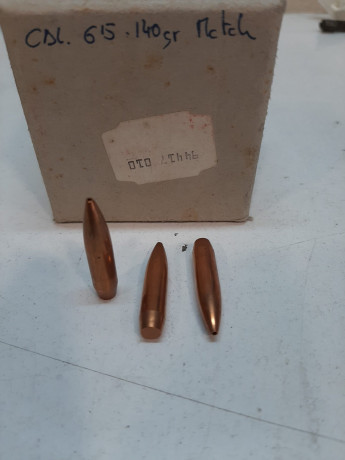 Marca PMP Calibre 7 mm. 150 Grs Soft Point  100 unidades ----------------------- 50 € Vendidas
Marca RWS, 12