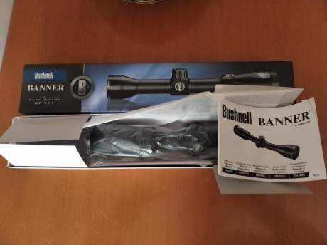 Vendo visor Bushnell banner 1.5-4.5x32. Está nuevo, sin estrenar en su caja y embalaje original. Me tocó 00