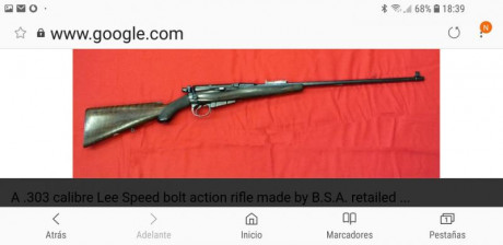 Busco rifle británico BSA Lee Speed en calibre 303 brithis.
Que este en buen estado. Se que será difícil. 10
