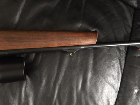 Un amigo me pide que le ponga a la venta este rifle 
por lo visto el cañon esta pintado en krilon por 10