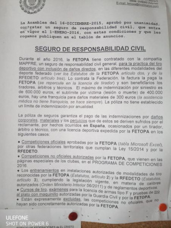 Hola, que cubre el seguro de federado de tiro de precision? Y si algun dia pasara algo(ojala y no) donde 21