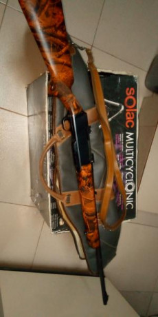 PUES ESO,,, TENGO UN  BROWNING BAR 1 cal. 270w   , con hidroimpresion camo naranja, bases apel, carril 10